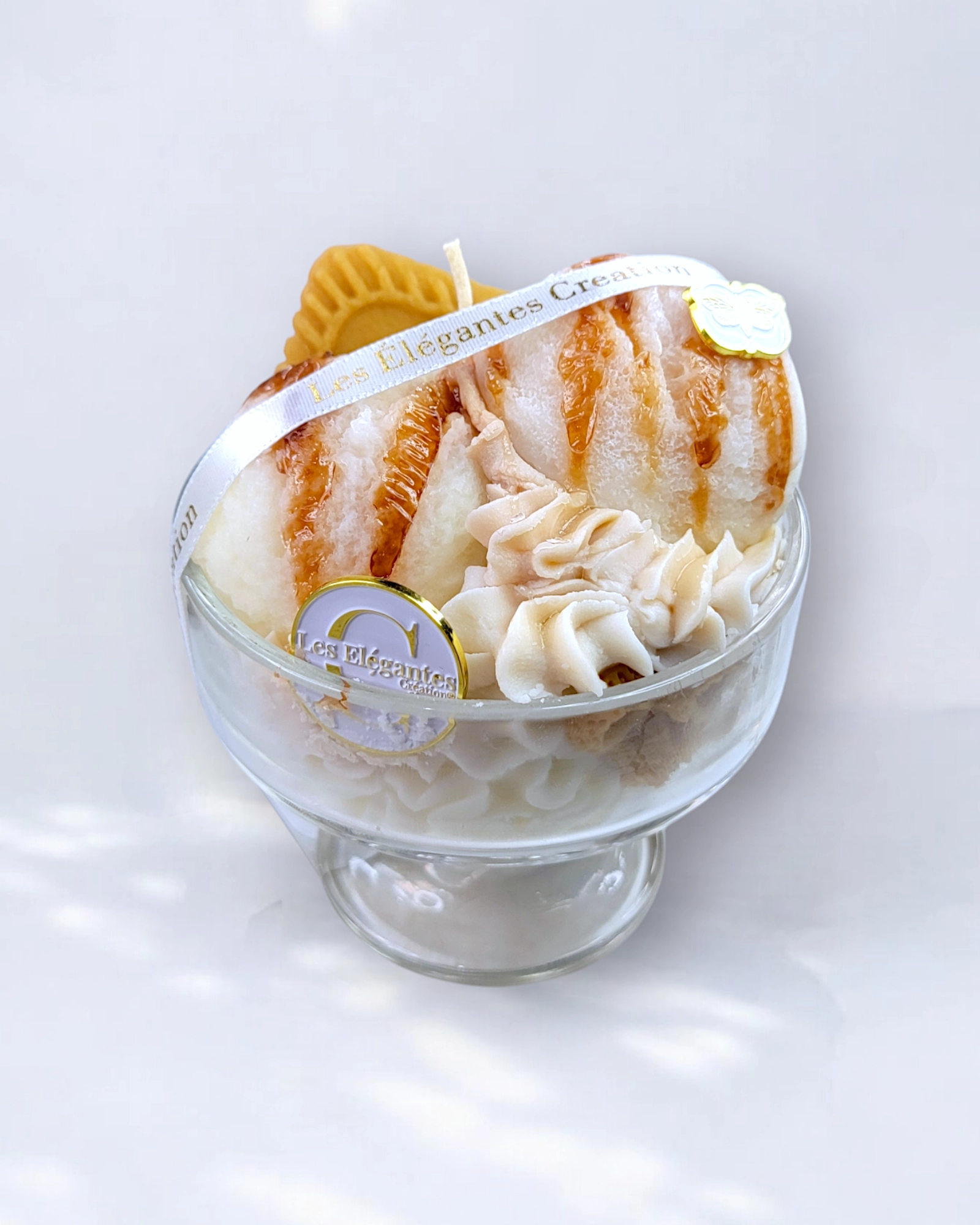 bougie gourmande coupe glace chantilly caramel spéculos